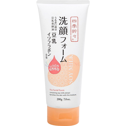 Sữa rửa mặt đậu nành Kumano Shikioriori Soy Milk Facial Foam