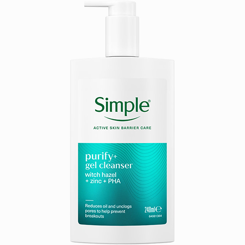 Sữa rửa mặt sạch thoáng Simple Purify+ Gel Cleanser (240ml)