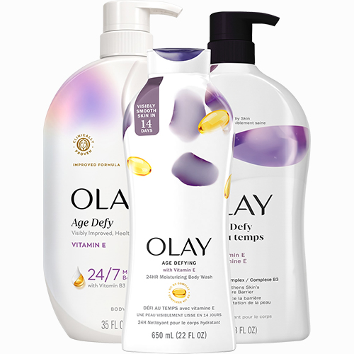 Sữa tắm Olay Age Defying Body Wash Vitamin E (650ml/975ml/1.03L)