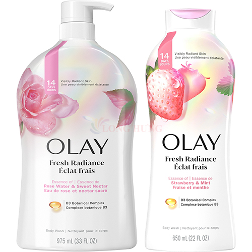 Sữa tắm Olay Fresh Radiance Body Wash (650ml/975ml)