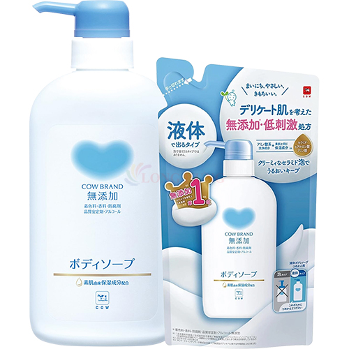 Sữa tắm dưỡng ẩm Cow Additive Free Body Soap (380ml/500ml)