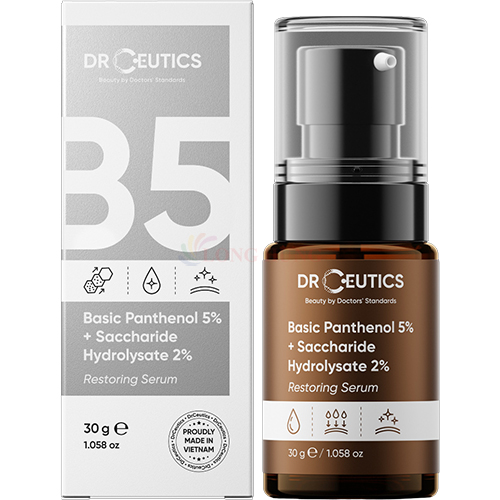 Tinh chất dưỡng ẩm DrCeutics Basic Panthenol 5% + Saccharide Hydrolysate 2% (30g)