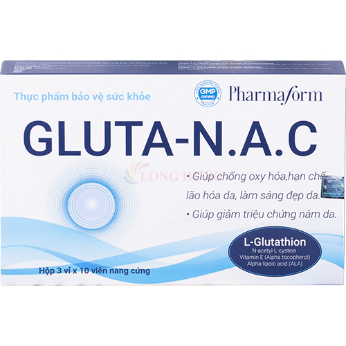 Viên uống sáng da Pharmaform Gluta - N.A.C (30 viên)
