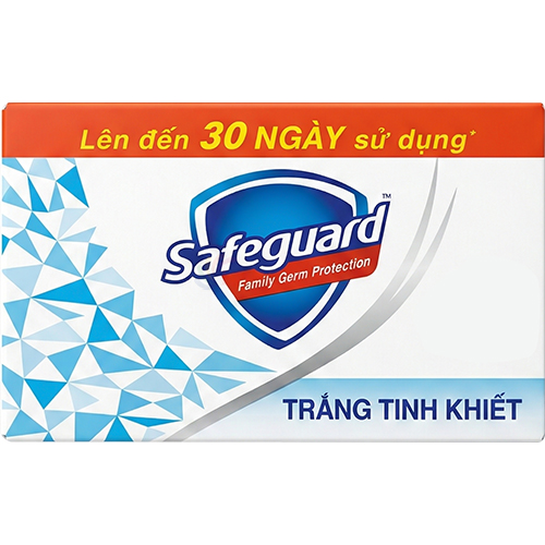 Xà bông diệt khuẩn Safeguard Pure White (115g)