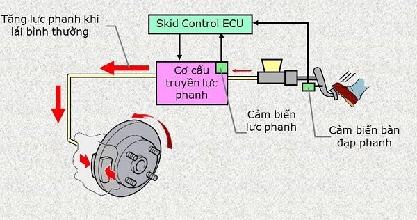 Hệ thống phanh khẩn cấp ô tô: Công nghệ an toàn then chốt