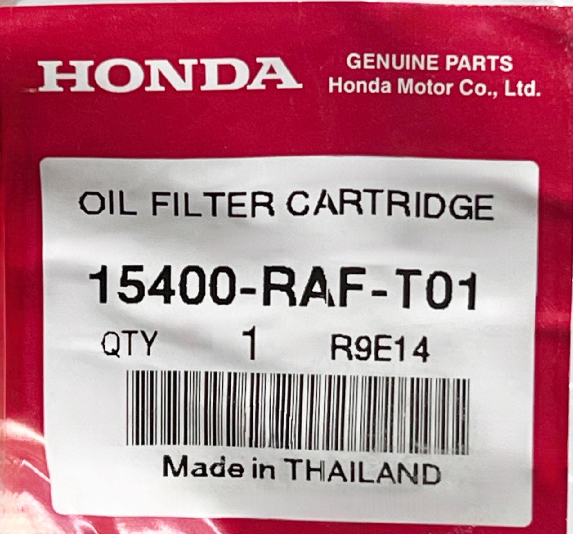 Lọc nhớt hãng HONDA - 15400RAFT01.png