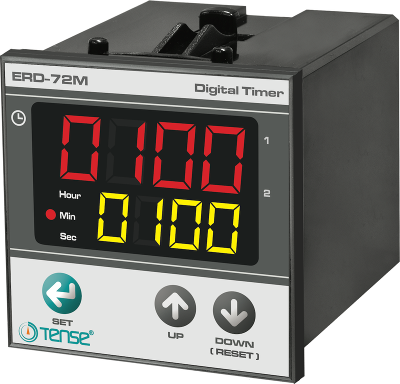 ERD-72M BỘ ĐỊNH THỜI KỸ THUẬT SỐ RƠ LE THỜI GIAN ĐIỆN TỬ DIGITAL Digital Timer with 2×4 Digit LED Display ERD-72M Tense