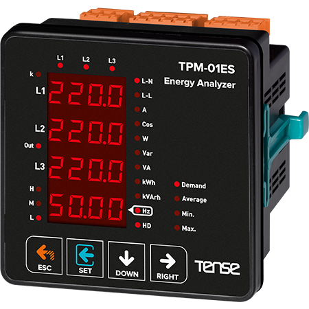 ĐỒNG HỒ ĐA NĂNG TPM-01ES Multimeter PHÂN TÍCH NĂNG LƯỢNG Energy Analyzer RTU Modbus TPM-01ES TENSE