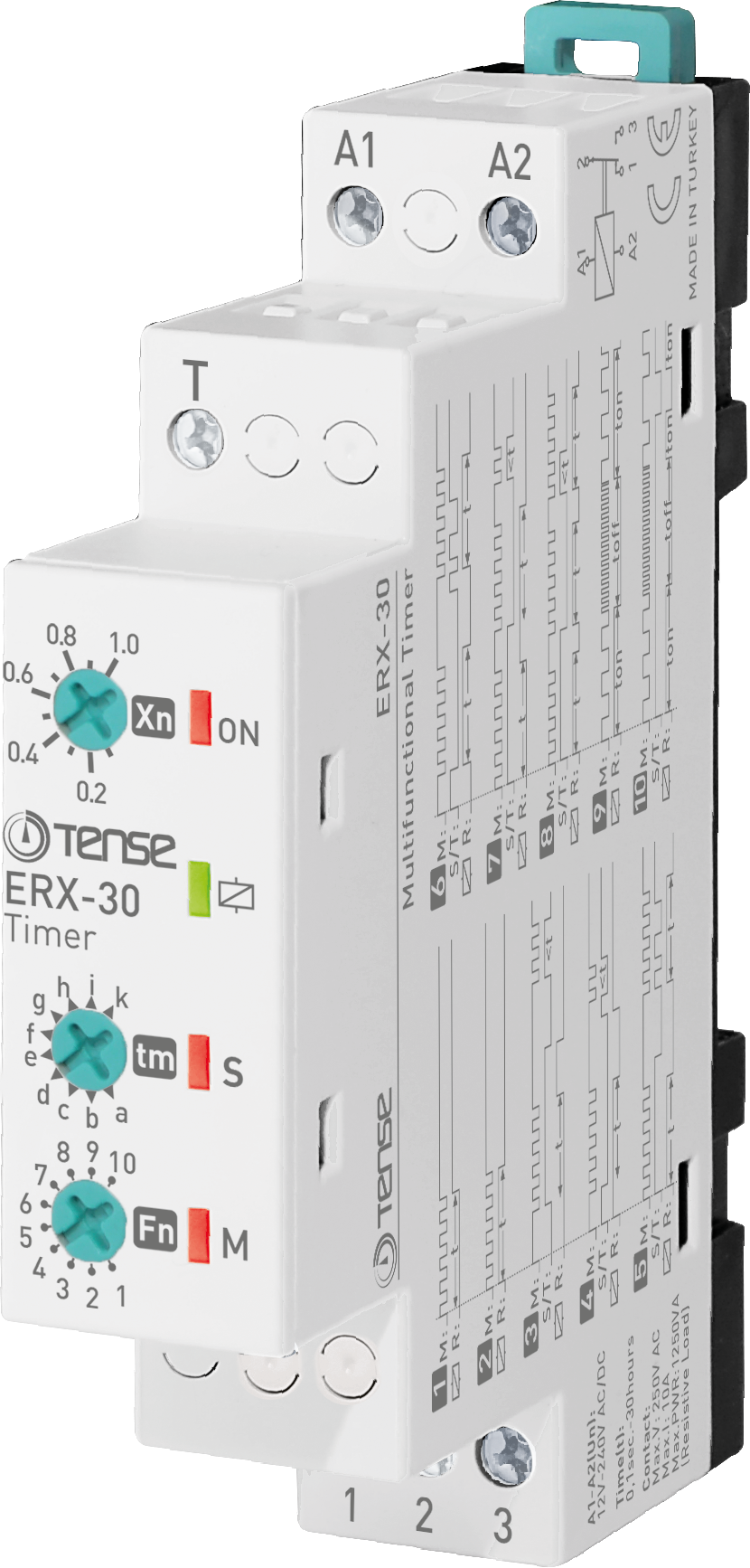 ERX-30 RƠ LE THỜI GIAN ON-DELAY OFF-DELAY 10 CHỨC NĂNG On-Delay and Off-Delay Multifunctional Timer ERX-30 Tense