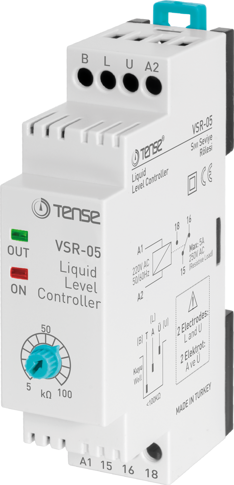 VSR-05 RƠLE ĐO MỰC CHẤT LỎNG RELAY MỨC NƯỚC Liquid Level Controller Water Level Relay VSR-05 Tense