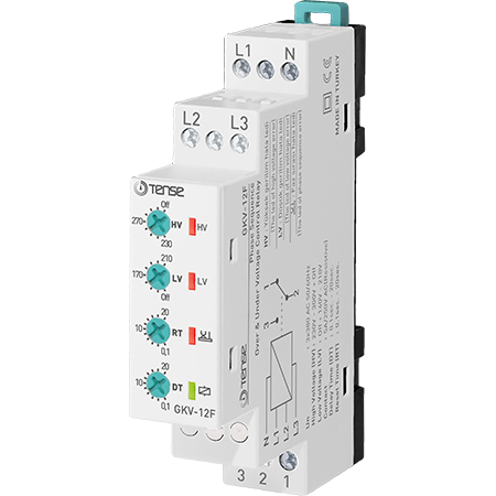 GKV-12F Rơ le bảo vệ điện áp, bảo vệ mất pha, ngược pha, mất trung tính