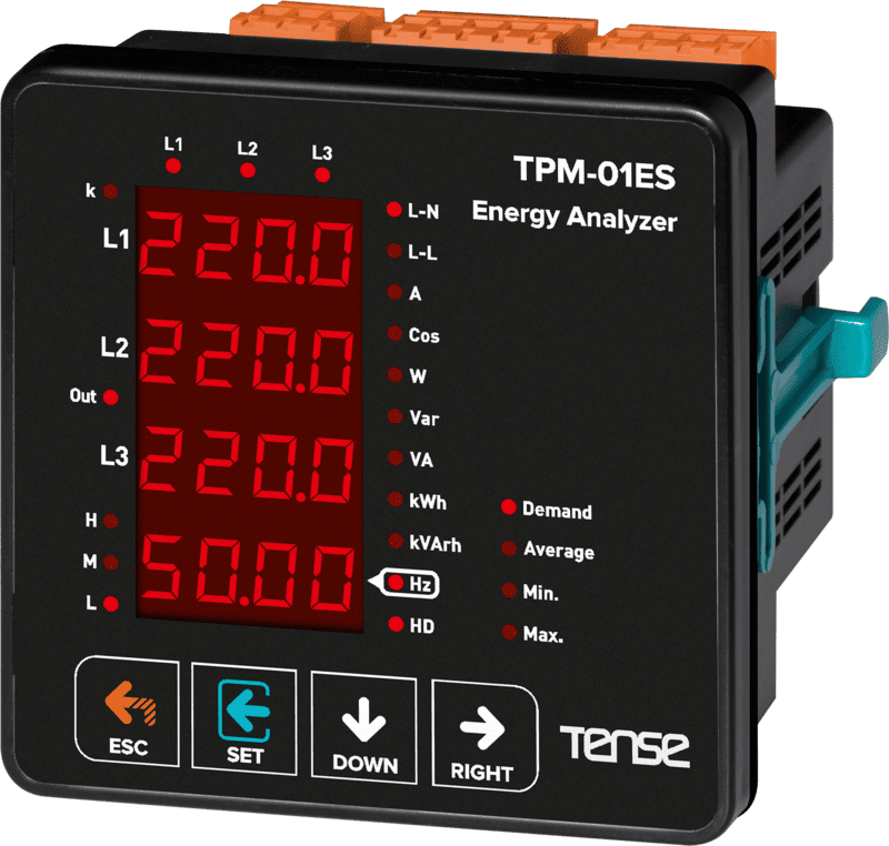 TPM-01ES Đồng hồ đa năng phân tích năng lượng có RS485 Modbus