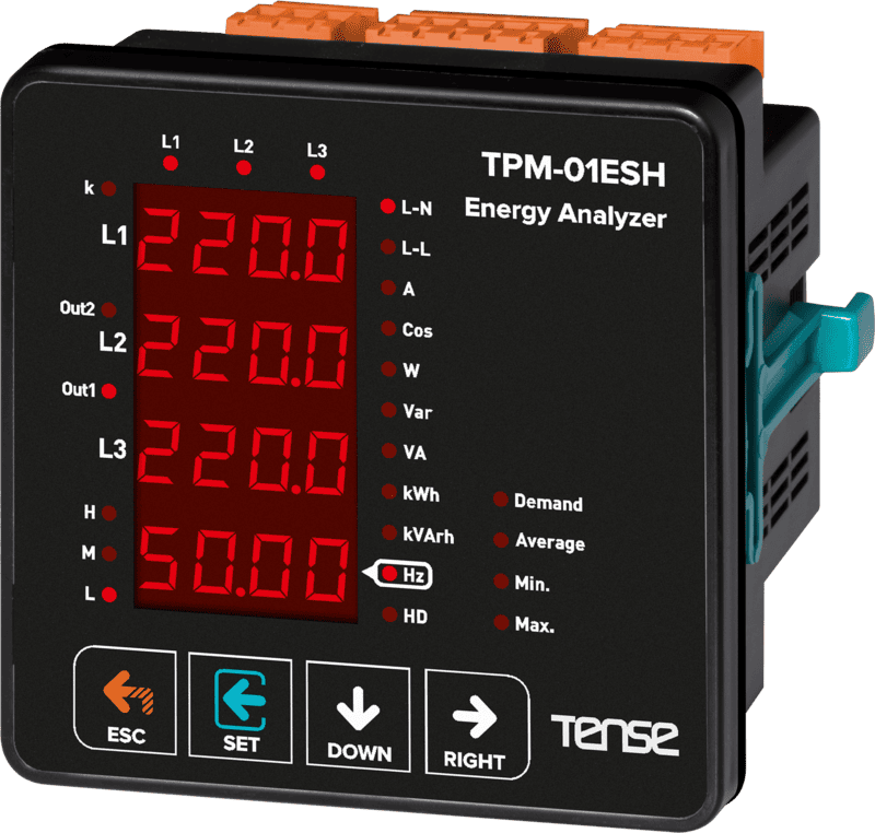 TPM-01ESH Đồng hồ đa năng phân tích năng lượng có RS485 Modbus