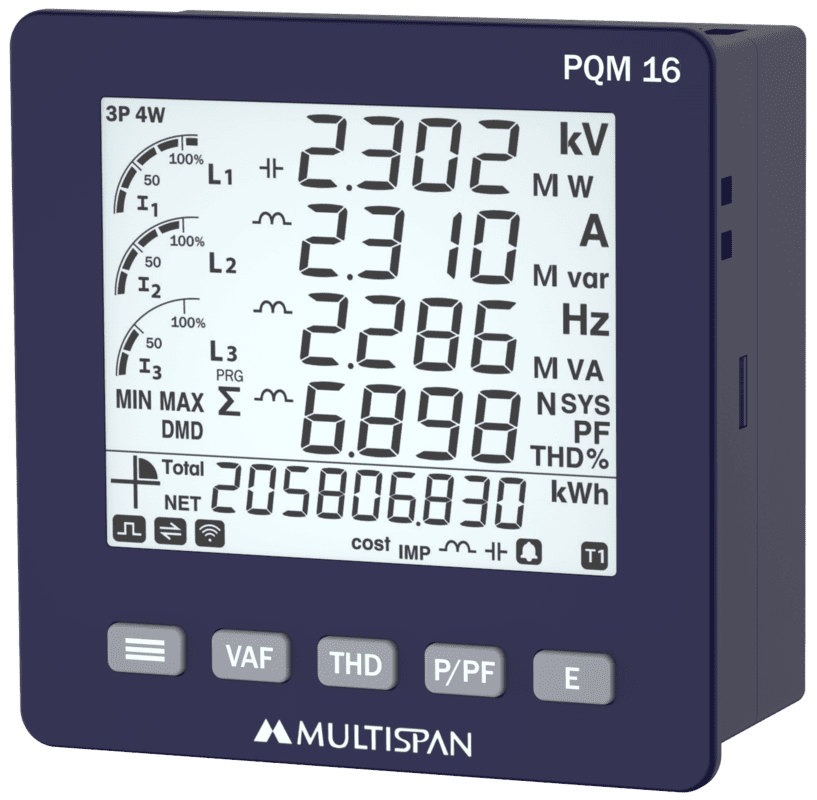 PQM-16 Đồng hồ đa năng phân tích năng lượng