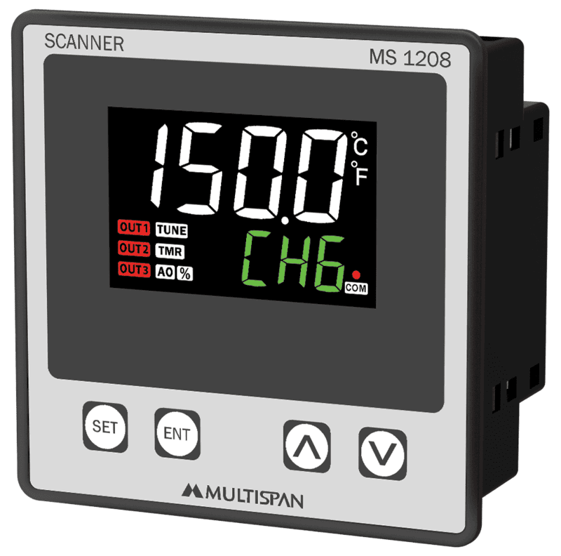 MS-1208 Bộ hiển thị nhiệt độ nhiệt độ 8 kênh