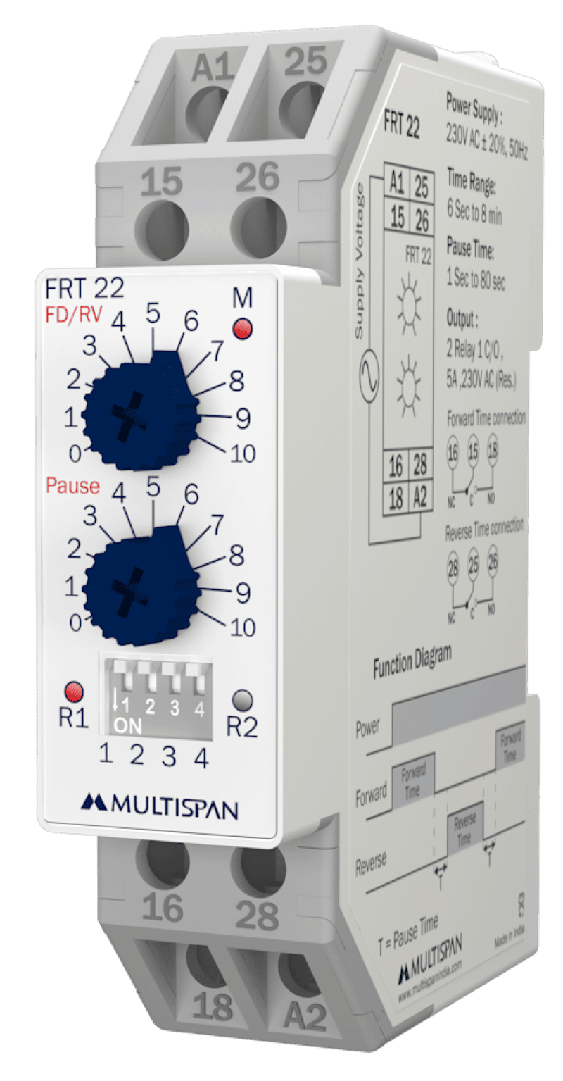 FRT-22 Rơ le thời gian luân phiên 2 ngõ ra (2 tải luân phiên)