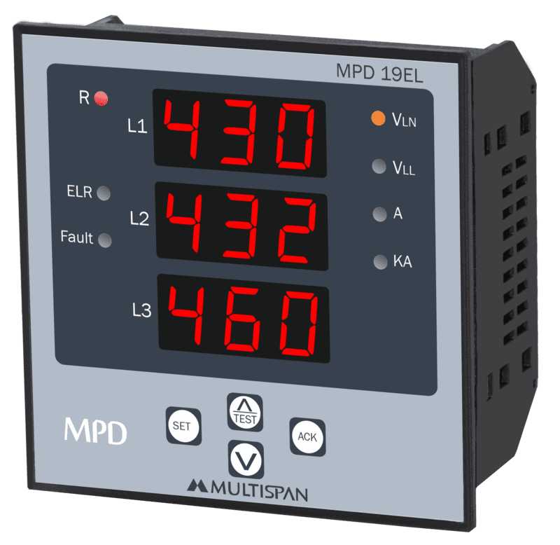MPD-19EL Rơ le bảo vệ quá dòng & dòng rò