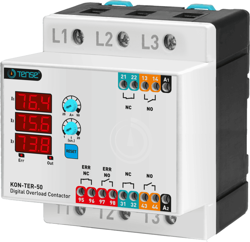KON-TER-100 Contactor kỹ thuật số tích hợp các tính năng bảo vệ (dòng định mức 100A)