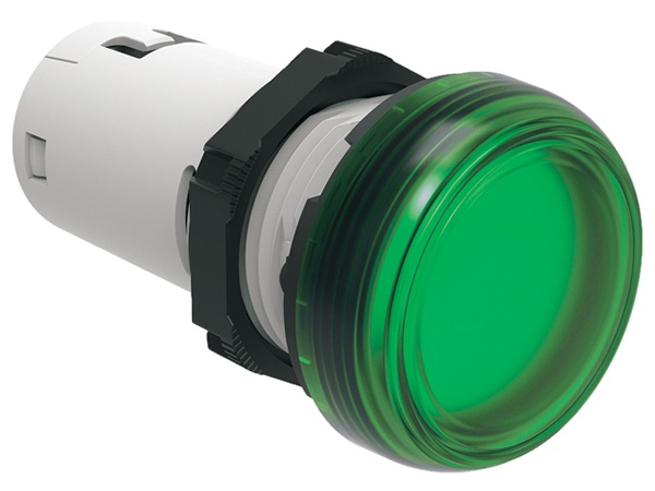 Đèn báo pha màu xanh lá, IP67, 230VAC, Ø22mm. Mã hàng LPMLM3