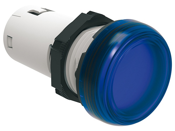 Đèn báo pha màu xanh da trời, IP67, 230VAC, Ø22mm. Mã hàng LPMLM6