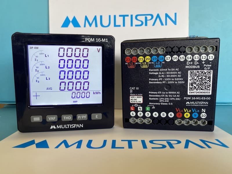 Đồng hồ đa năng PQM-16-M1 MULTISPAN dòng phân tích năng lượng analyzer (RS485 Modbus RTU)