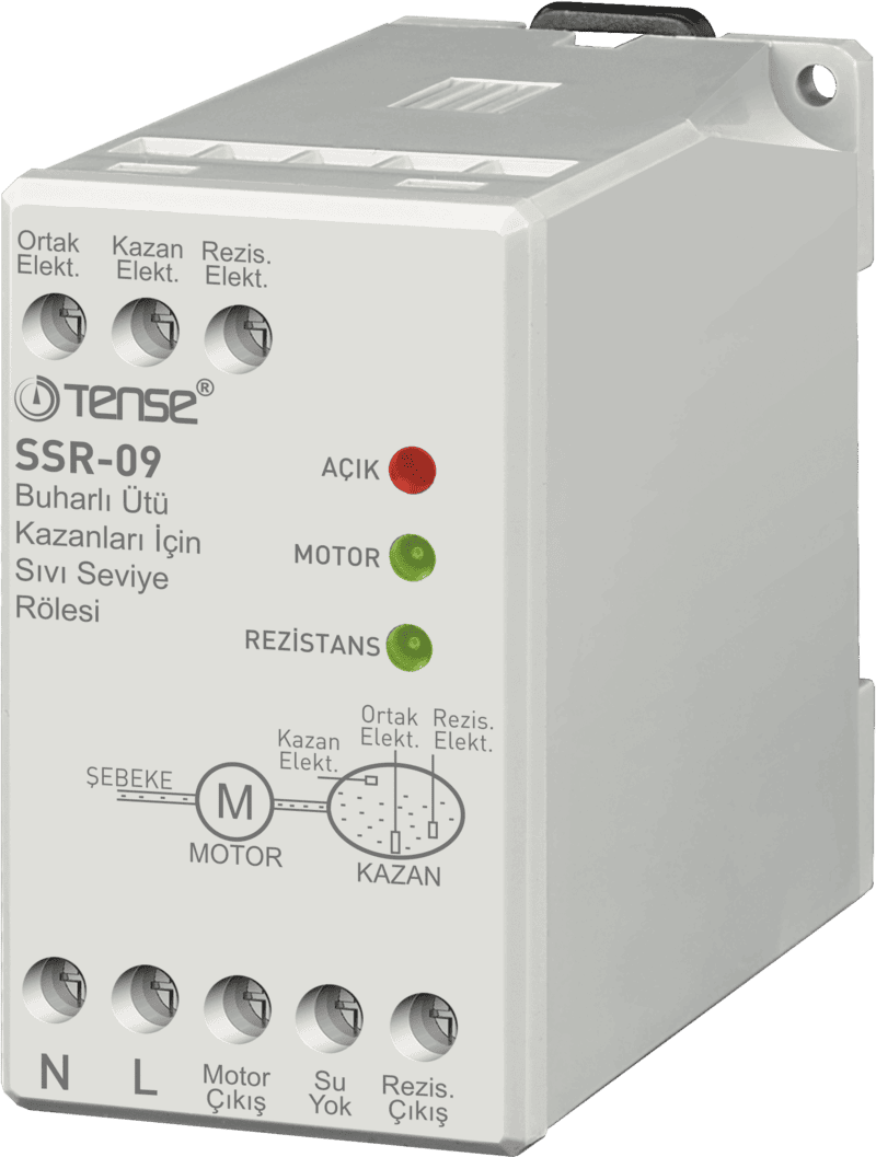 Relay mức (kết hợp với điện cực đo), cho ứng dụng 1 bể nồi hơi, mã SSR-09