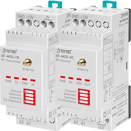 Relay điều khiển bơm (Giếng-bể) tự động qua sóng vô tuyến, mã RF-MOD-SET