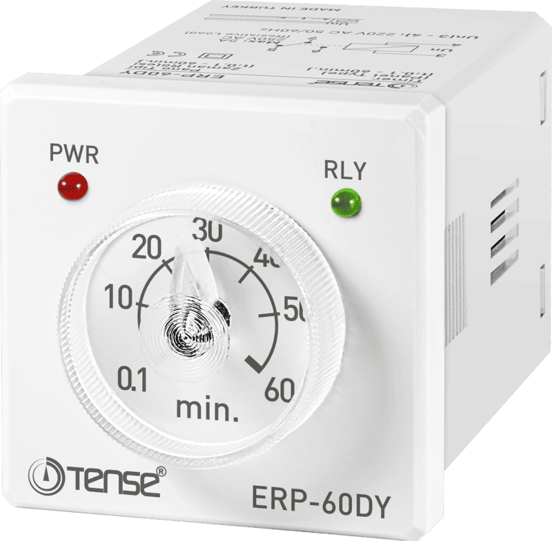 Relay thời gian Ondelay ERP-60DY TENSE(0.1 - 60 min, lắp mặt cánh)