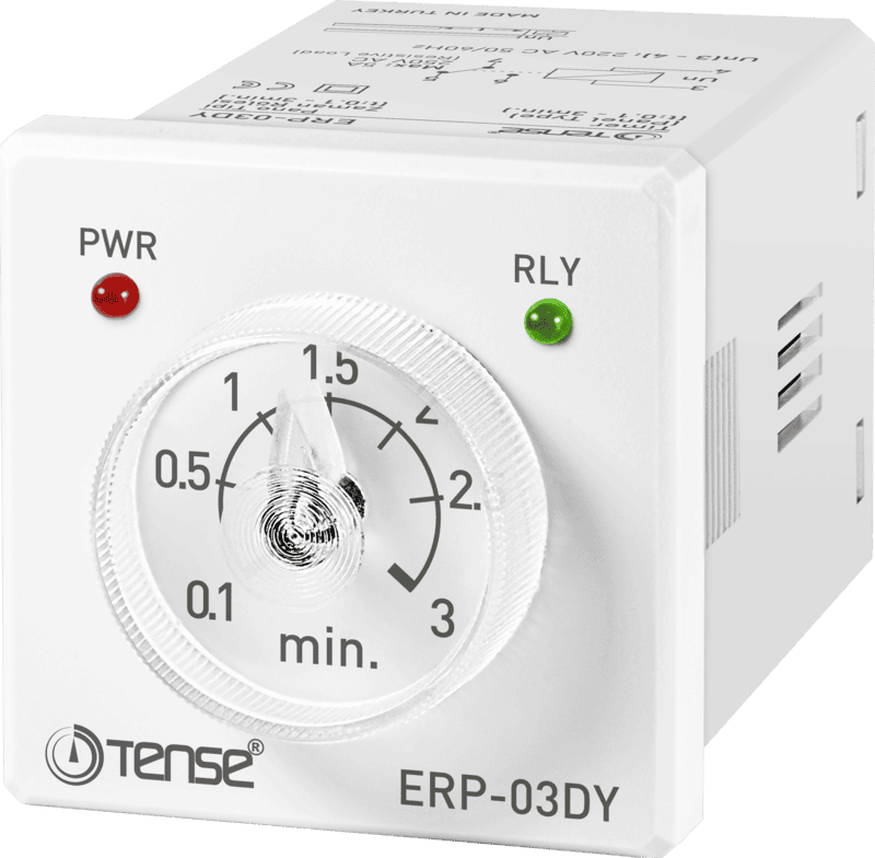 Relay thời gian Ondelay ERP-03DY TENSE(0.1 - 3 min, lắp mặt cánh)