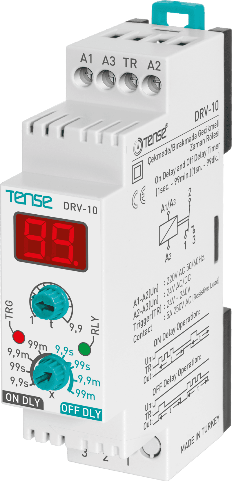 Relay thời gian On/Off delay DRV-10 TENSE