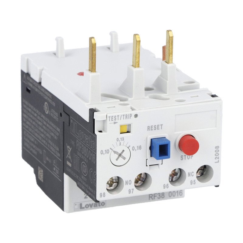 Rơ le nhiệt 6,3 - 10A (3-4kW), mã RF381000, LOVATO
