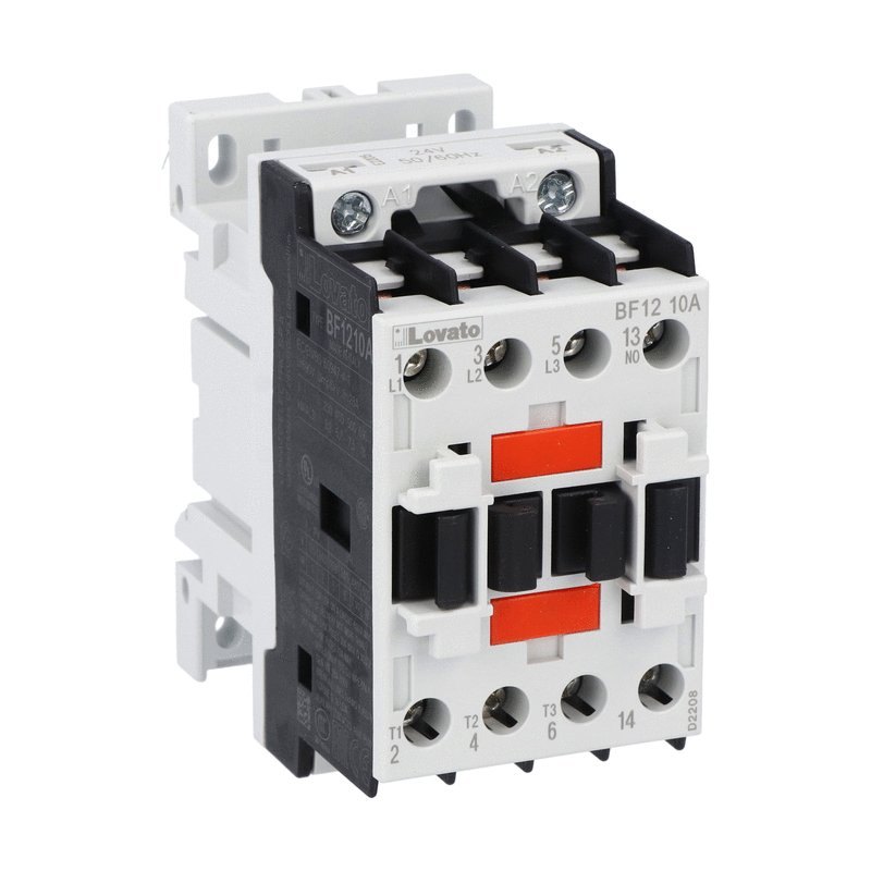 Khởi động từ 3P 12A(5.7kW), AC coil 230V, 1 NO, mã BF1210A230, LOVATO