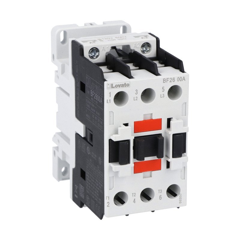 Khởi động từ 3P 26A(13kW), AC coil 230V, mã BF2600A230, LOVATO