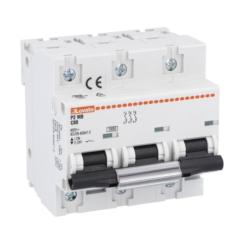 MCB 3P, 125A, 10kA, Curve C, LOVATO mã P1MB3PC125