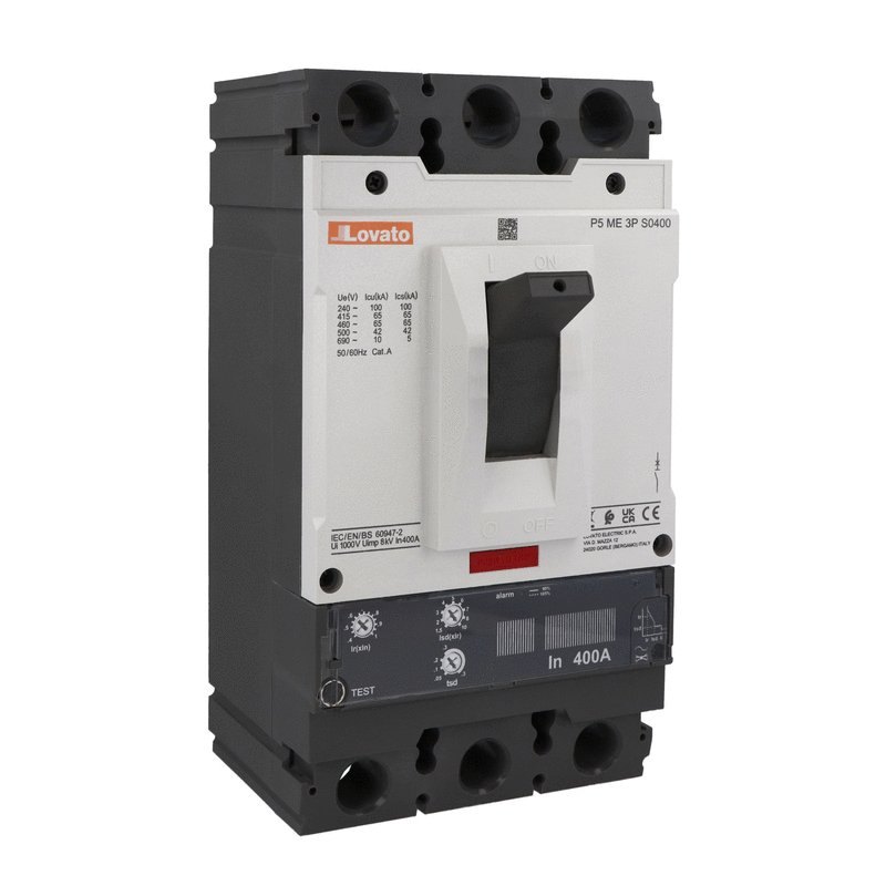 MCCB 3 cực chuẩn IEC 400A – Dòng cắt 65kA tại 400V
