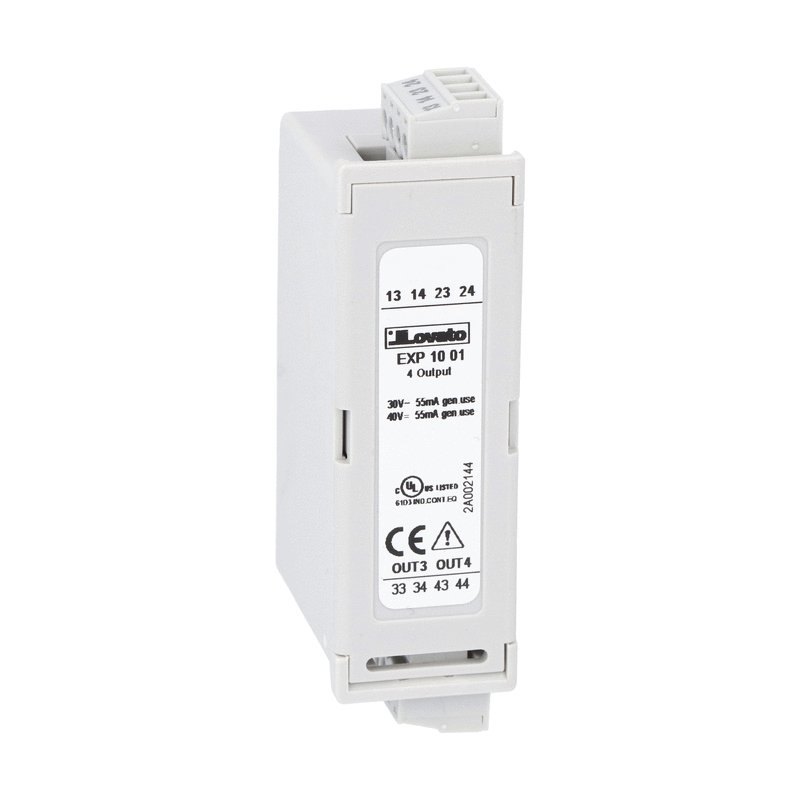 Mô-đun mở rộng EXP series dành cho sản phẩm lắp âm, 4 đầu ra tĩnh, cách ly quang, EXP1001 LOVATO