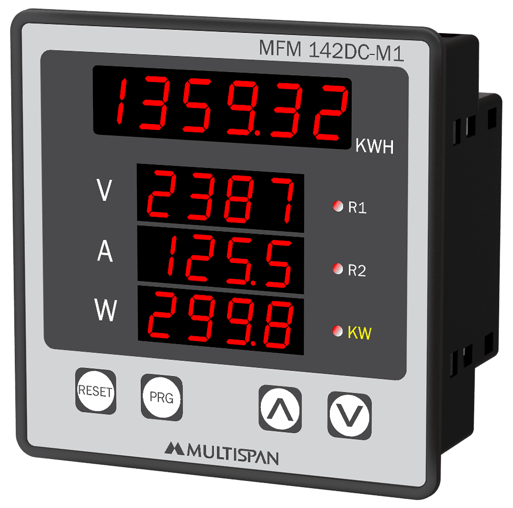 Đồng hồ đa năng đo (DC Multimeter) MFM-142DC-M1 MULTISPAN (RS485 Modbus RTU, 2 Relay)