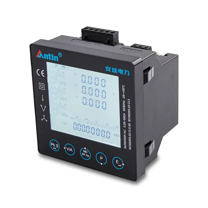 ATZ2000E ANTIN Đồng hồ đa năng phân tích năng lượng, RS485 Modbus + Ethernet, phím cảm ứng