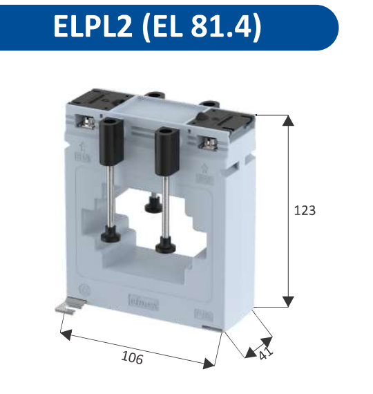 Biến dòng 2000/5 Elmex ELPL2 (EL 81.4), CL 0.5 / 1.0, D81 mm