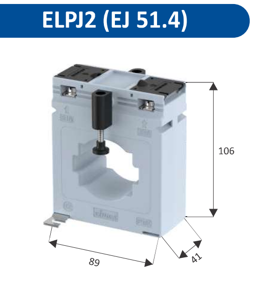 Biến dòng 800/5 Elmex ELPJ4 (EJ 62*2.4), CL 0.5 / 1.0, D62 mm