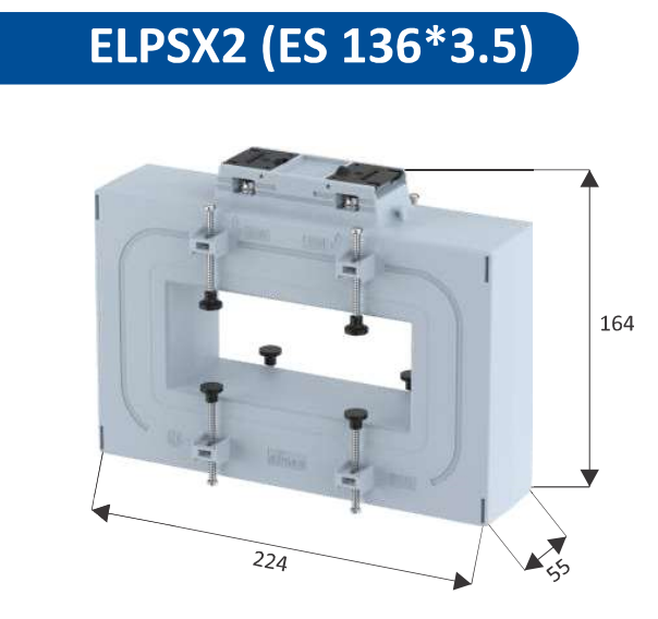 Biến dòng 5000/5 Elmex ELPSX2 (ES 136*3.5), CL 0.5 / 1.0, D136 mm
