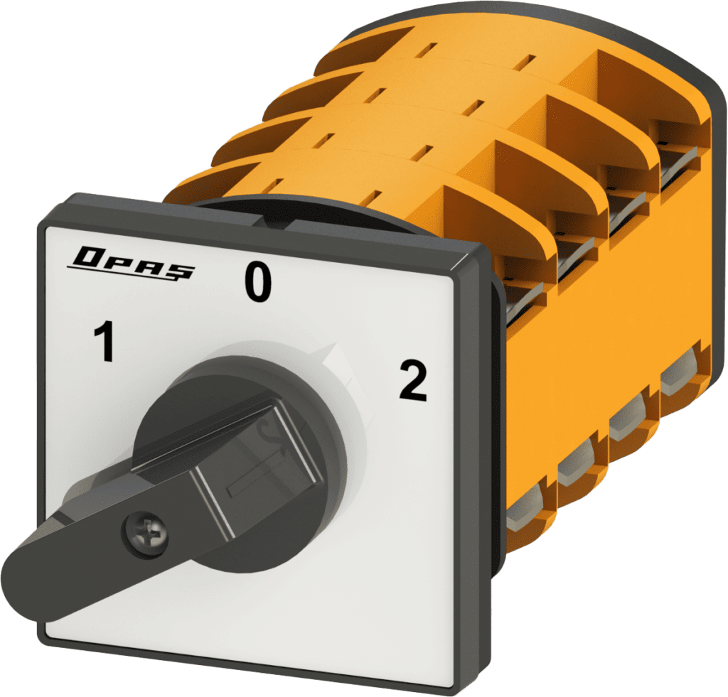 Công tắc chuyển mạch (1-0-2) 4 cực 16A mã YPT405M16 Opas