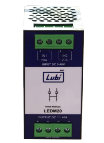 Bộ nguồn mô đun dự phòng LUBI LEDM20, Đầu vào 0-60 V DC, đầu ra Vinput -0.7V, 20A