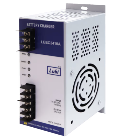Bộ nguồn sạc ắc quy LUBI LEBC2410A, đầu ra 24V DC, 10A