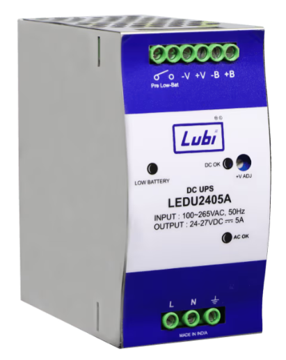 Bộ sạc và chuyển nguồn dự phòng UPS LUBI LEDU2405A, 24V DC, 144W, 5A