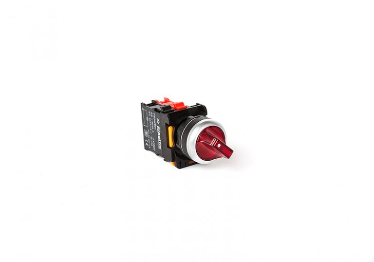 Công tắc 22mm có đèn Plastim, tùy chọn 0-1, 1-0-2, Đỏ - Vàng - Xanh Lá - 24V - 220V