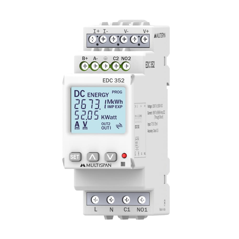 Đồng hồ đa năng đo DC EDC-352 MULTISPAN, 2 ngõ ra rơ le, RS485 Modbus RTU