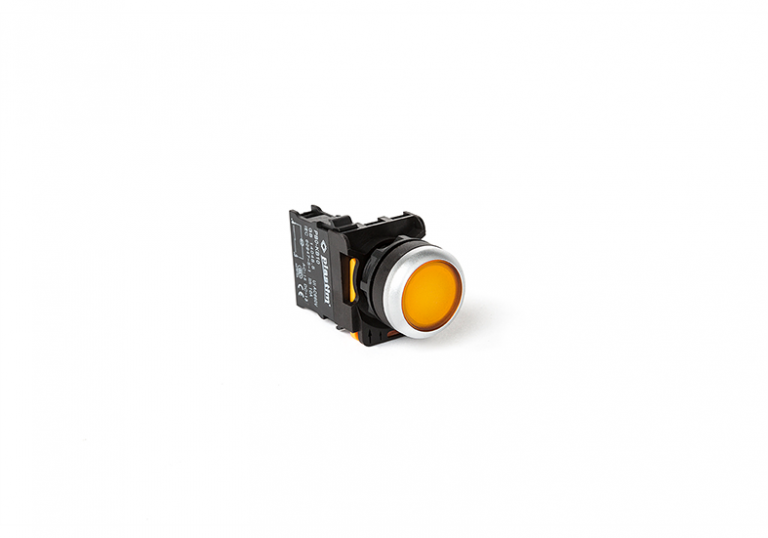 Nút nhấn có đèn 22mm Plastim, tùy chọn Đỏ - Vàng - Xanh Lá - Trắng - 24V - 220V
