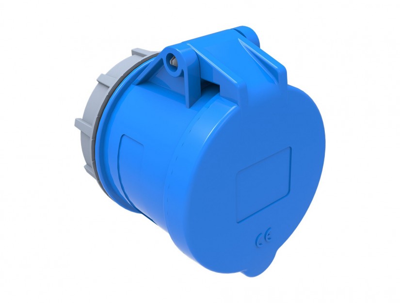 Ổ cắm âm lắp ren IP44 BEMIS, 3x32A (2P+E), 220V 50/60 Hz, 6h