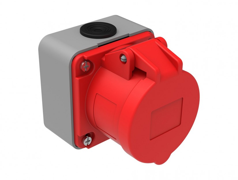 Ổ cắm nổi IP44 BEMIS, 5x16A (3P+N+E), 380V 50/60 Hz, 6h